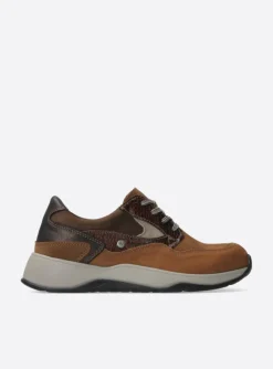 Sappho - cognac combi leer