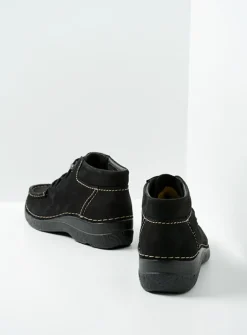 Seamy Moc - zwart nubuck