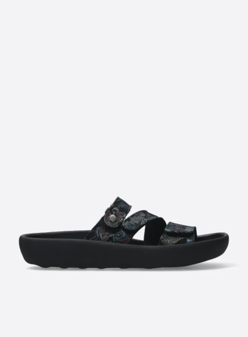 Sense - zwart/blauw suede