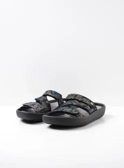 Sense - zwart/blauw suede