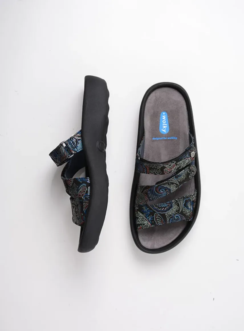 Sense - zwart/blauw suede