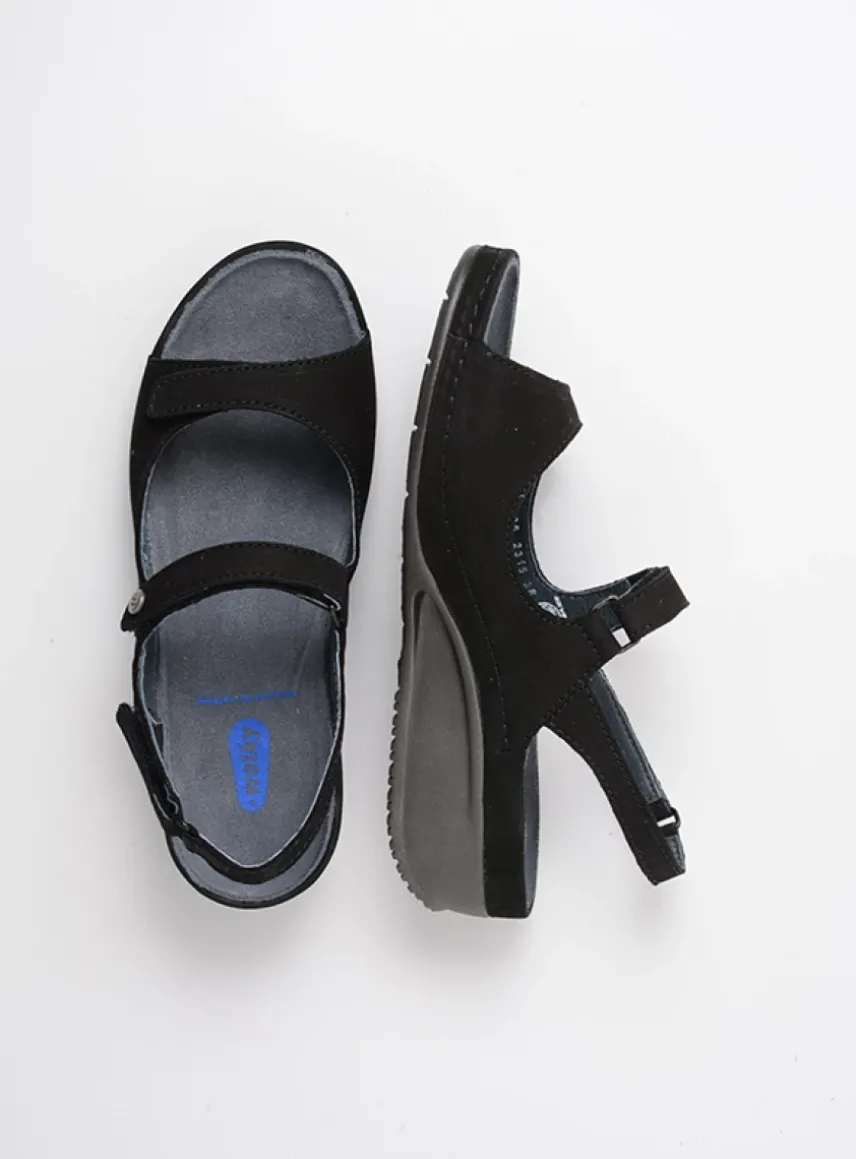 Shallow - zwart nubuck