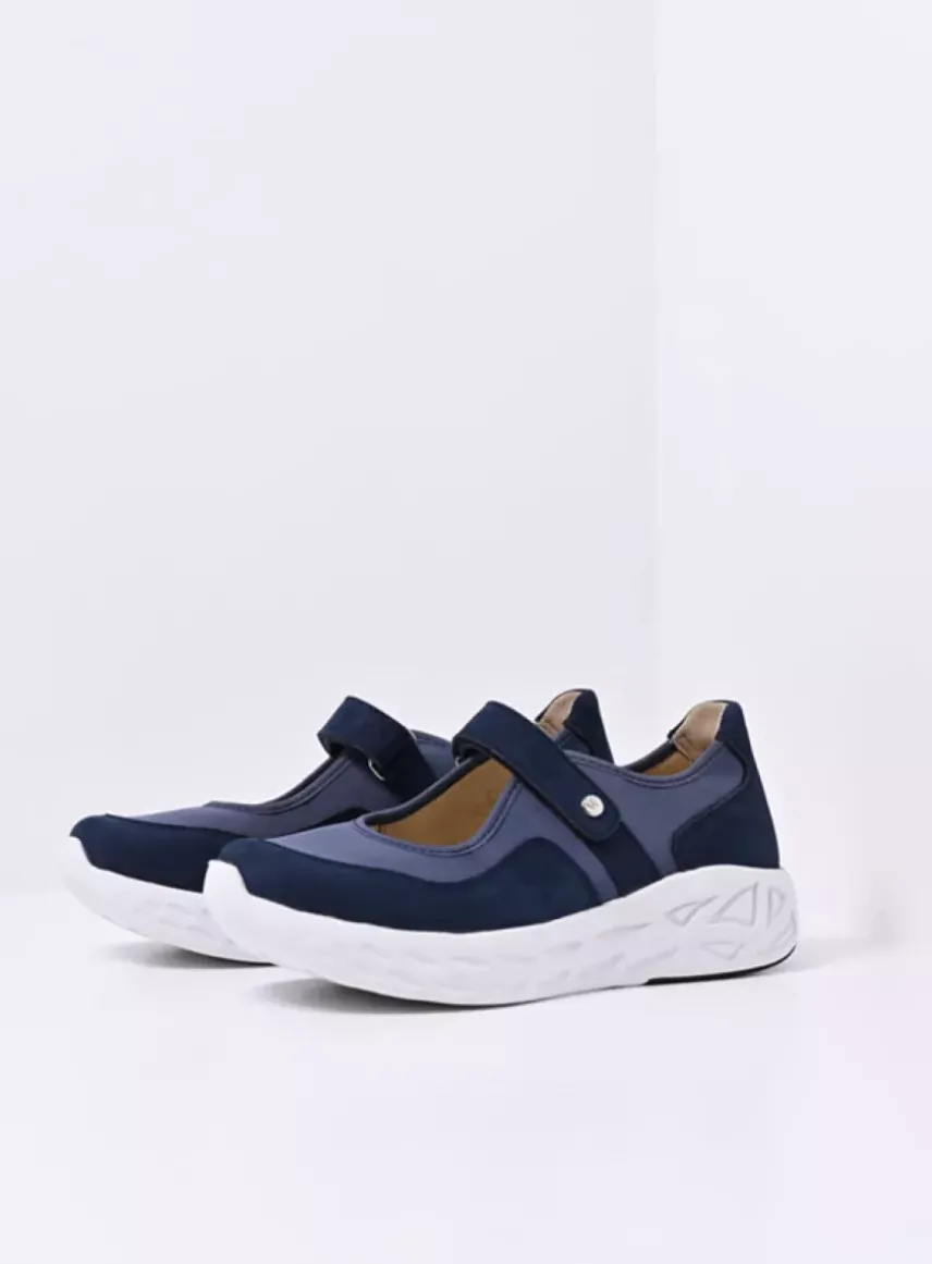 Spring S2F - denim combi stretch leer
