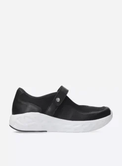 Spring S2F - zwart combi stretch leer