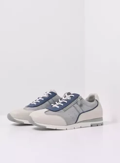Yell XW - gebroken wit/denim leer