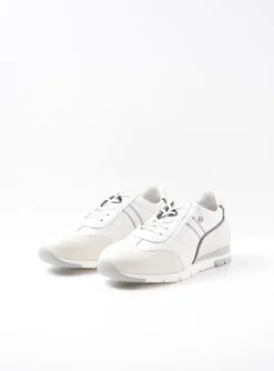 Yell XW - wit/blauw leer