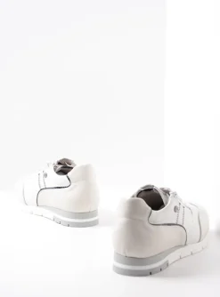 Yell XW - wit/blauw leer
