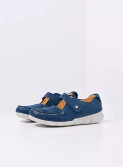 Yukon - blauw effectleer