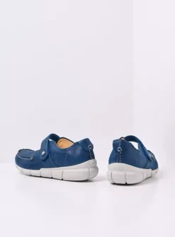Yukon - blauw effectleer