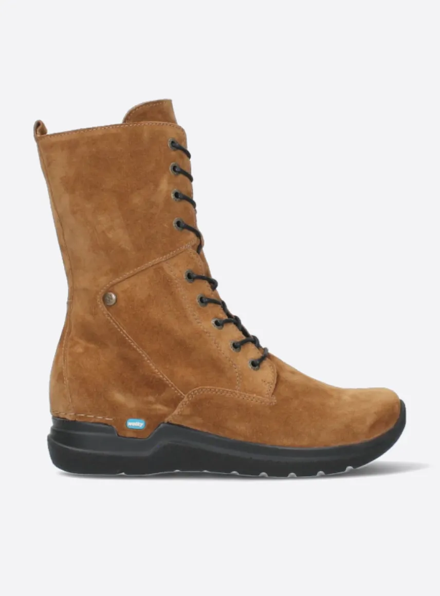 Zigzag - cognac suede