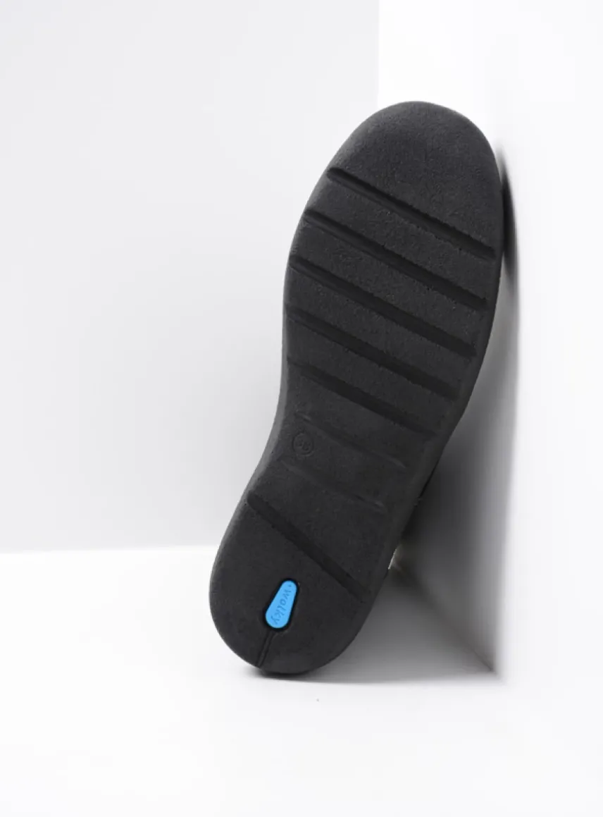 Zigzag - zwart suede